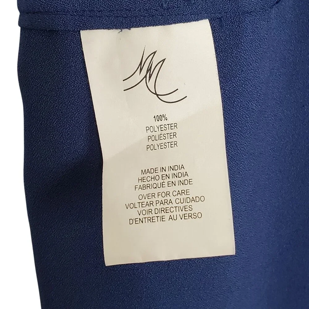 Melissa McCarthy NEW 1X Pants Flowy Cropped Capri Button Cuff Elastic Waist Hems - Picture 11 of 12